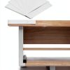 Pavo Disposable Table Skirt Black White Pleated Ruffle-5