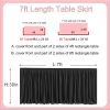 Pavo Disposable Table Skirt Black White Pleated Ruffle-2
