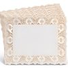 Juvale White Paper Doilies Rectangular Lace Design-0