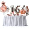 Pavo Disposable Table Skirt Black White Pleated Ruffle-4
