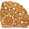 Gold Paper Doilies Juvale 10 Inch Round Lace Design-4