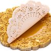 uxcell Gold Paper Doilies Disposable Round 5 Inch 100 Pack-2