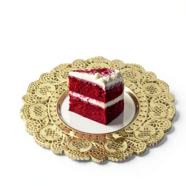 uxcell Gold Paper Doilies Disposable Round 5 Inch 100 Pack-5