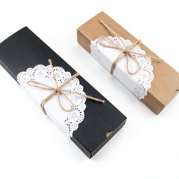 Awsaccy Disposable Doilies Food Safe Grease Proof Paper Lace-7