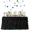 Pavo Table Skirt Chiffon Fabric Wedding Party Decorations-7