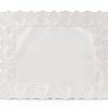 Juvale White Paper Doilies Rectangular Lace Design-6