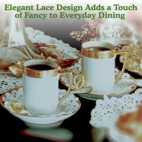 Regency Wraps Paper Doilies White Lace Elegant Table Decor-3