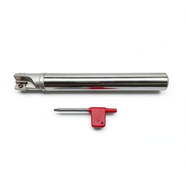 GBJ 90 ° Indexable End Mill Holder 10pcs APMT1604PDER with BAP400R C24-25-200 Carbide Inserts Square Shoulder Face milling Slotting Milling Arbor (400R C24-25-200-2T+APMT1604PDER Purple)-1