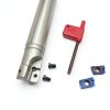 GBJ 90 ° Indexable End Mill Holder 10pcs APMT1604PDER with BAP400R C24-25-200 Carbide Inserts Square Shoulder Face milling Slotting Milling Arbor (400R C24-25-200-2T+APMT1604PDER Purple)-4