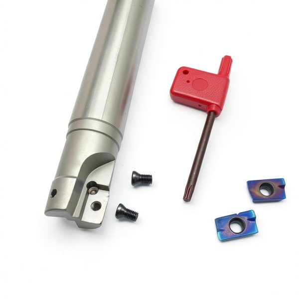 GBJ 90 ° Indexable End Mill Holder 10pcs APMT1604PDER with BAP400R C24-25-200 Carbide Inserts Square Shoulder Face milling Slotting Milling Arbor (400R C24-25-200-2T+APMT1604PDER Purple)-4