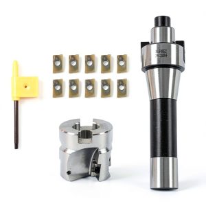 waltyotur 10pcs APMT1604 Carbide MT2-FMB22 Face Mill Holder + 400R-50-22 CNC Lather End Milling Cutter + Shank Indexable End Mill-0