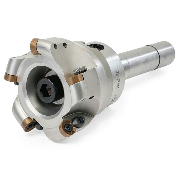 CME 3 inch 90 degree Indexable Face Mill R8 Arbor, 5 Flutes, RCKT1204-1