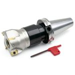 CME 2-1/2" 90° Indexable Face Mill CAT40 Arbor with APKT1604 Inserts-0