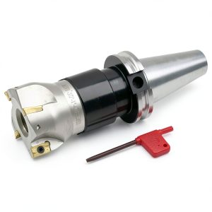 CME 2-1/2" 90° Indexable Face Mill CAT40 Arbor with APKT1604 Inserts-0