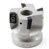 R8 FMB22 7/16-20UNF Shank Face End Mill Arbor and 2"/50mm Cutting Diameter 4-Flute 400R-50-22-4T CNC Face End Milling Shell Cutter with 10Pcs APMT1604 Carbide Inserts and T15 Wrench-3