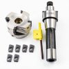 R8 FMB22 mill arbor 2.48" 4-Flute with 10 Carbide Inserts-1