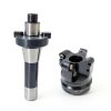 10pcs RPMT1204 DP5320 Carbide Alloy Inserts+EMRW 6R 50-22 Face Milling Cutter Holder +R8-FMB22-7/16 Shank Face Shell Mill Arbor, Used for Machining of The Workpiece on The Milling Machine-5