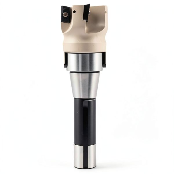 R8 FMB22 7/16-20UNF Shank Face End Mill Arbor and 2"/50mm Cutting Diameter 4-Flute 400R-50-22-4T CNC Face End Milling Shell Cutter with 10Pcs APMT1604 Carbide Inserts and T15 Wrench-2