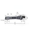 WFLNHB 1" R8 Shank Shell Mill Arbor Adapter Replacement for Bridgeport Machine-1