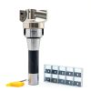 2.48"/63mm Cutting Diameter 90 Degree 4 Flute Indexable CNC Face End Mill Shell Cutter BAP400R 63-22-4T, Shank Face End Mill Arbor R8-FMB22 7/16-20 with 10Pcs APMT1604 Carbide Inserts and T15 Wrench-3