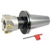 CME 3" 90° Indexable Face Mill w/ CAT50 Arbor, APKT1604 Inserts Included, 6 Flutes-0