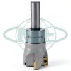 CME 2" 90° Indexable Face Mill with 3/4" Weldon Shank, APKT1604-4